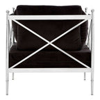 Chair with Silver Lattice Arms | Novo