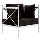 Chair with Silver Lattice Arms | Novo