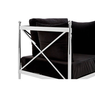 Chair with Silver Lattice Arms | Novo