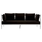 3 Seater Sofa with Silver Lattice Sides | Novo