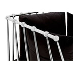 Chair with Silver Finish Tapered Arms | Novo