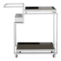 3 Tier Trolley with Silver Finish Frame | Novo