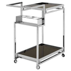 3 Tier Trolley with Silver Finish Frame | Novo