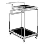 3 Tier Trolley with Silver Finish Frame | Novo