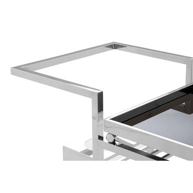 3 Tier Trolley with Silver Finish Frame | Novo