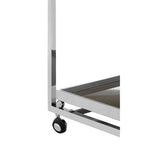3 Tier Trolley with Silver Finish Frame | Novo