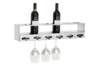 6 Bottle Silver Finish Wine Rack | Novo