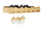 6 Bottle Gold Finish Wine Rack | Novo