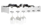6 Bottle Silver Wide Wine Rack | Novo