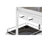 3 Tier Silver Finish Trolley | Novo