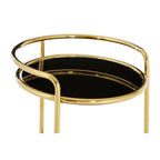 Round Gold Finish Trolley | Novo