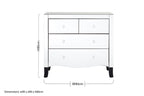 Chest of 4 Drawers with Mirror Frame | Graciela