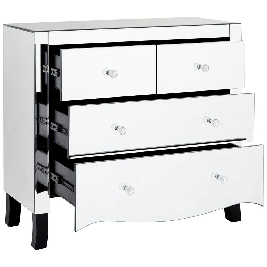 Chest of 4 Drawers with Mirror Frame | Graciela