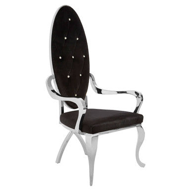 Silver Baroque Chair | Novara