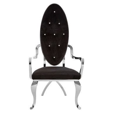 Silver Baroque Chair | Novara