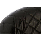 Black Leather Effect Accent Chair | Richy