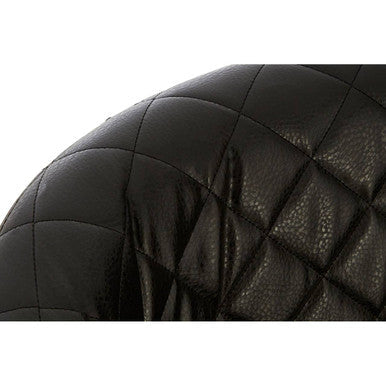 Black Leather Effect Accent Chair | Richy