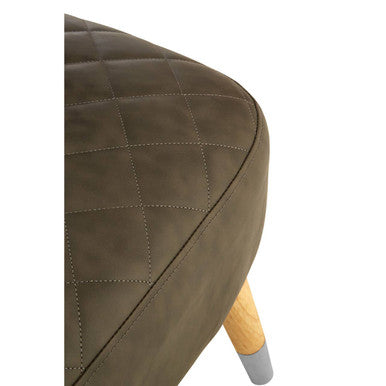 Brown Leather Effect Accent Chair | Richy