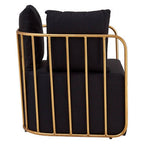 Black Linen Chair | Rosina