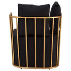 Black Linen Chair | Rosina