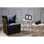 Black Linen Chair | Rosina