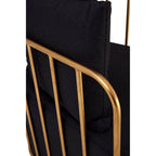 Black Linen Chair | Rosina