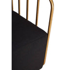 Black Linen Chair | Rosina