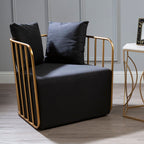 Black Linen Chair | Rosina
