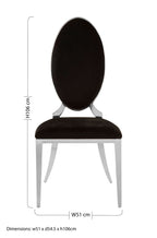 Black Velvet Dining Chair | Eliza