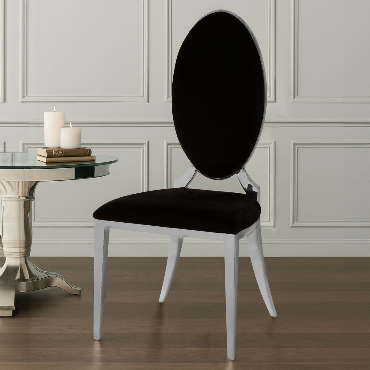 Black Velvet Dining Chair | Eliza