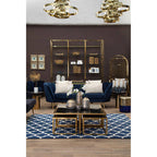 Gold Finish Dome Cage Chair | Eliza