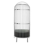 Silver Finish Dome Cage Chair | Eliza