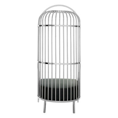 Silver Finish Dome Cage Chair | Eliza