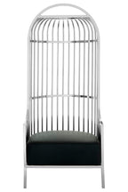 Silver Finish Dome Cage Chair | Eliza