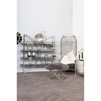Silver Finish Dome Cage Chair | Eliza