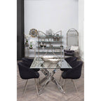 Silver Finish Dome Cage Chair | Eliza