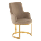 Beige Velvet Dining Chair | Eliza