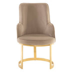 Beige Velvet Dining Chair | Eliza