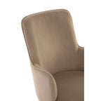 Beige Velvet Dining Chair | Eliza