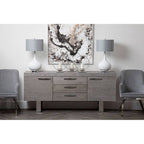 Grey Velvet Dining Chair with Silver Finish Legs | Eliza