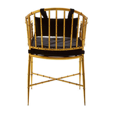 Gold Frame Accent Armchair | Monroe