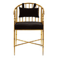 Gold Frame Accent Armchair | Monroe