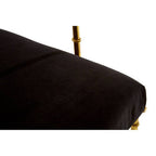 Gold and Black Velvet Accent Chair | Monroe