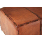Leather Bench with Teak Wood Legs | Inca