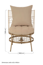 Champagne Gold Finish Wheel Design Chair | Mantis