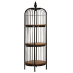 Medium 3 Tier Black Birdcage Shelf Unit | Mantis