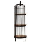 Medium 3 Tier Black Birdcage Shelf Unit | Mantis