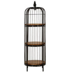 Medium 3 Tier Black Birdcage Shelf Unit | Mantis