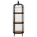 Medium 3 Tier Black Birdcage Shelf Unit | Mantis
