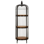 Medium 3 Tier Black Birdcage Shelf Unit | Mantis